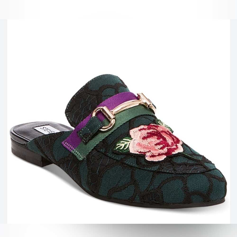 Steve Madden Kandi fabric upper slides size 7M boho Slides
